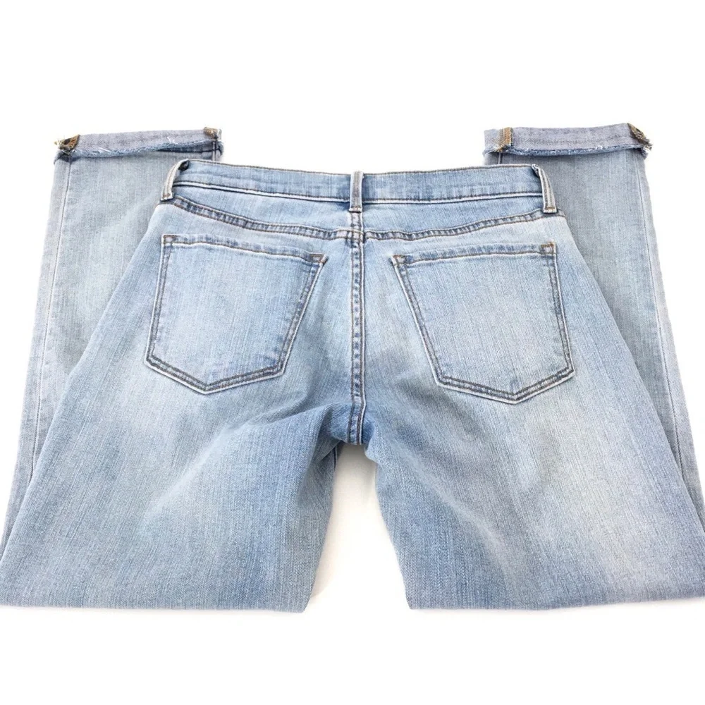 Banana Republic Denim Cuffed Girlfriend Jeans 25